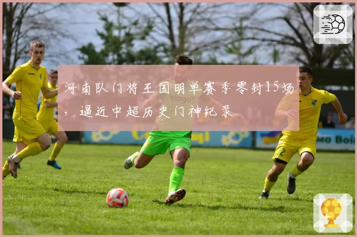 河南队门将王国明单赛季零封15场,逼近中超历史门神纪录