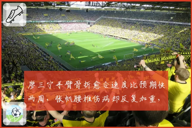 廖三宁手臂骨折愈合速度比预期快两周,张帆腰椎伤病却反复加重,北控后场复出节奏差异